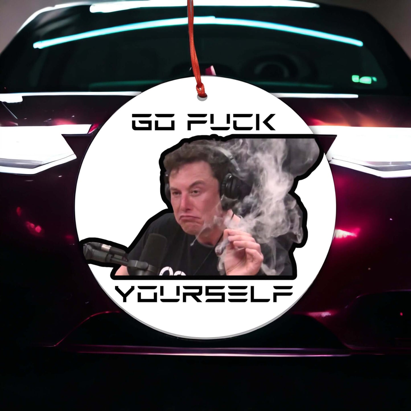Funny Elon Musk Christmas Ornament