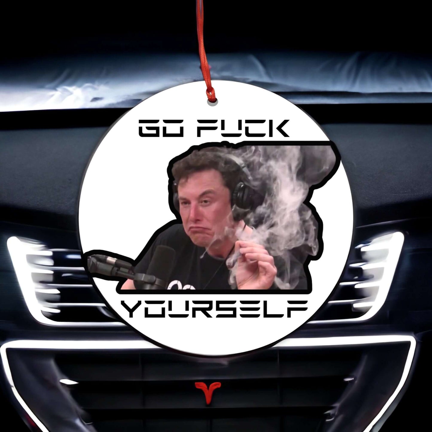 Funny Elon Musk Christmas Ornament