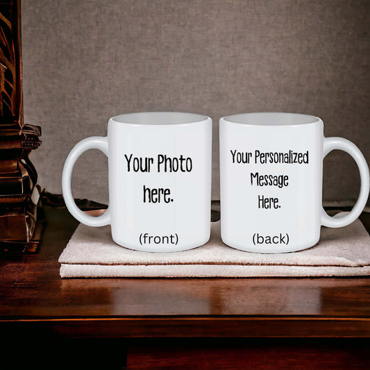 Custom Photo Coffee Mug, Personalized Birthday Gift, Unique Mug for Mom, Anniversary Surprise for Her/Him, Valentine's Day Photo Mug