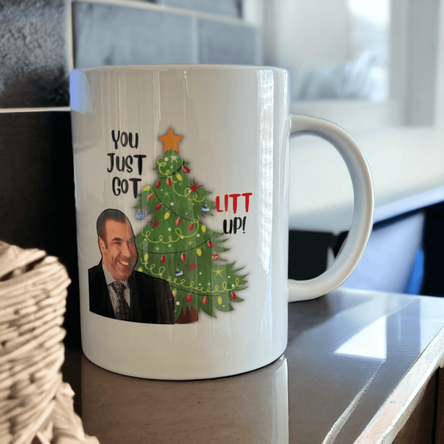 You Just Got Litt Up! Coffee Mug - Bold and Humorous Suits Mug