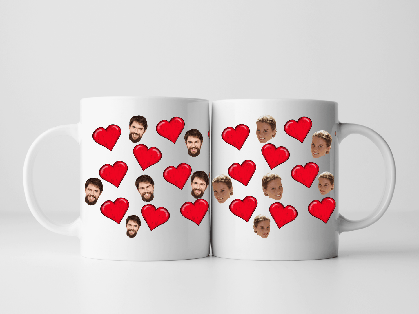 Personalized Photo Coffee Mug | Heart And Photo Mug | Custom Anniversary Gift | Valentine's Day | Unique Ceramic Cup with Pic