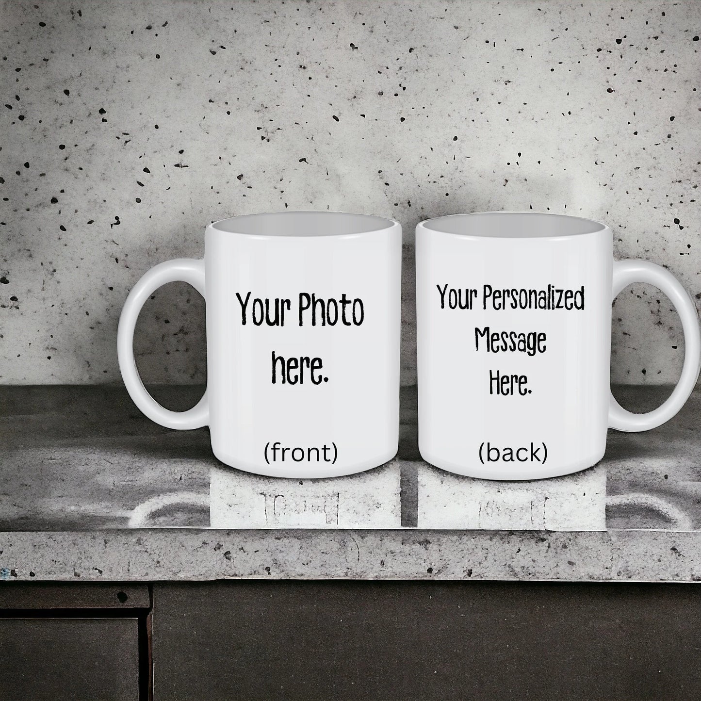 Custom Photo Coffee Mug Gift For Him Her Couples Office Mugs, Company Coffee Cups, Business Mugs