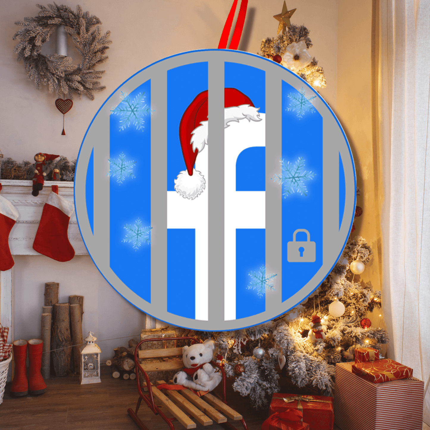 Facebook Jail Christmas Ornament