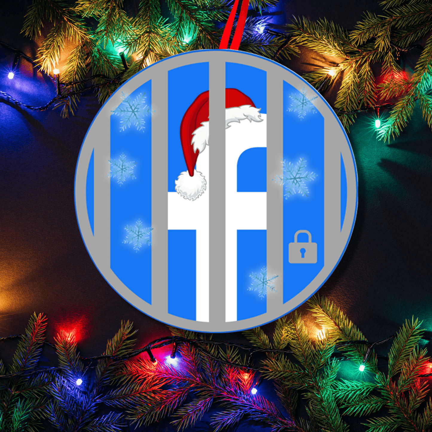 Facebook Jail Christmas Ornament