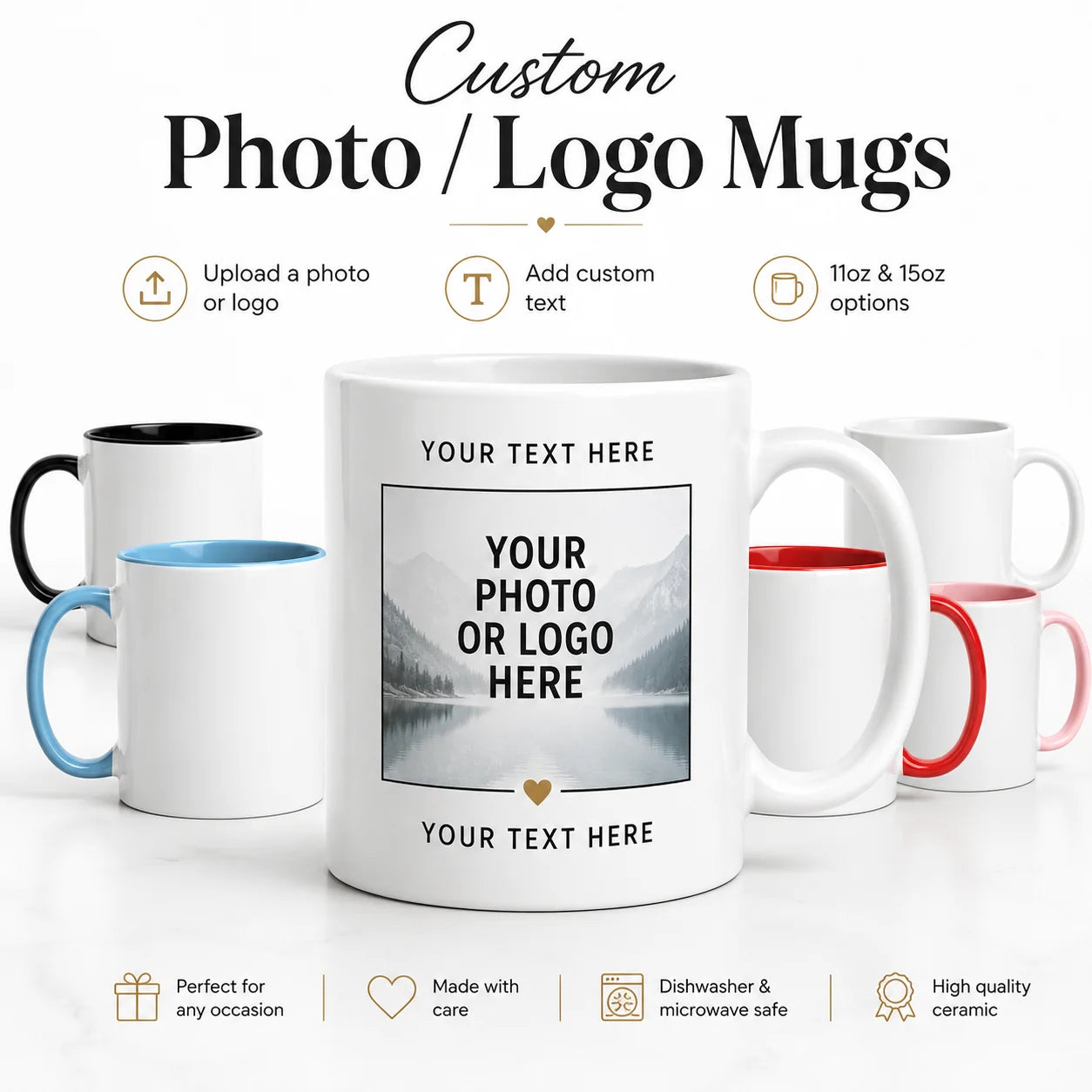Custom Photo/Logo Mugs