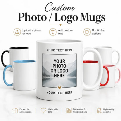 Custom Photo/Logo Mugs