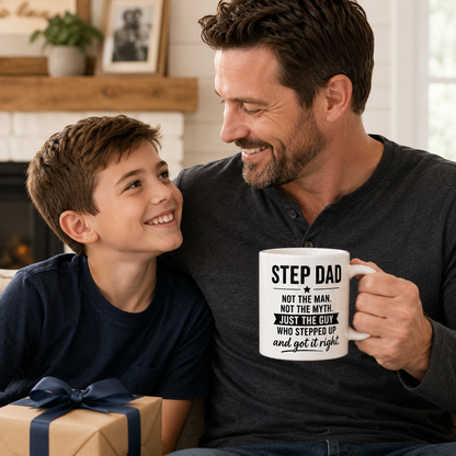 Step Dad Mug – Not the Man Not the Myth Father’s Day Gift for Stepdad