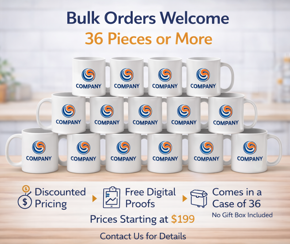 Custom Photo & Logo Coffee Mug | Personalized Gift