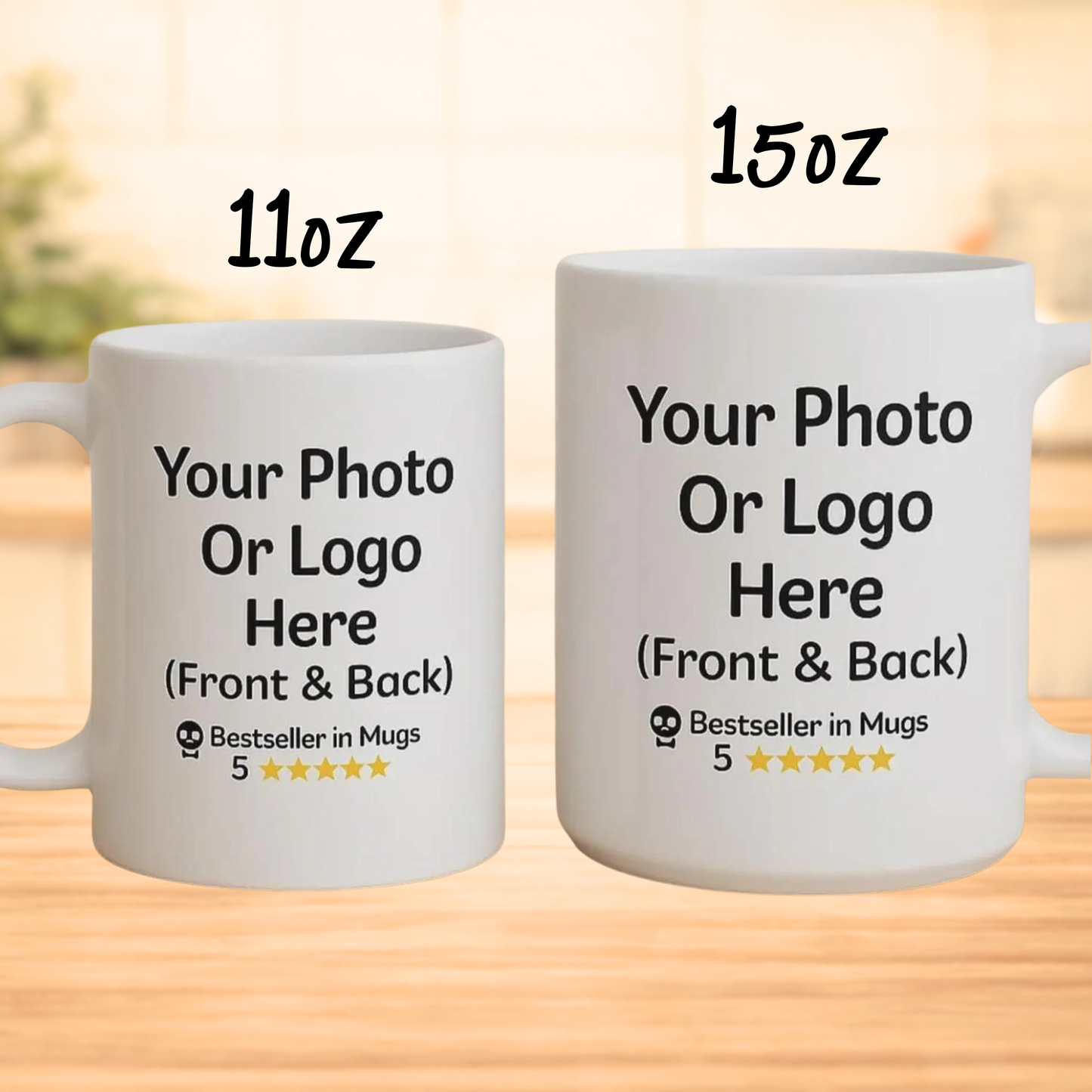 Custom Photo & Logo Coffee Mug | Personalized Gift