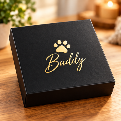 Custom Pet Photo Paw Plaque, Personalized Dog or Cat Portrait, Pet Memorial Gift, Wood & Acrylic Paw Print Sign