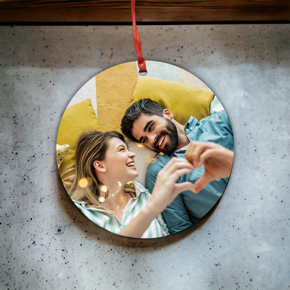 Put Any Photo On A Christmas Ornament - Personalized Christmas Ornament - Custom Ornament - Holiday Ornament - Family Photo - Couple Ornament