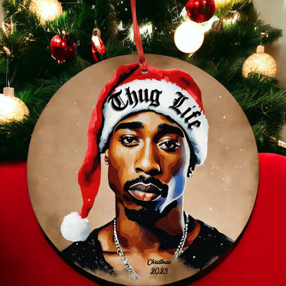 Tupac Christmas Ornament Gift