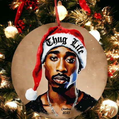 Tupac Christmas Ornament Gift