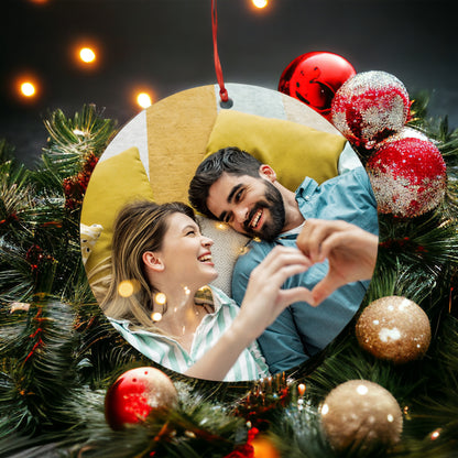 Put Any Photo On A Christmas Ornament - Personalized Christmas Ornament - Custom Ornament - Holiday Ornament - Family Photo - Couple Ornament
