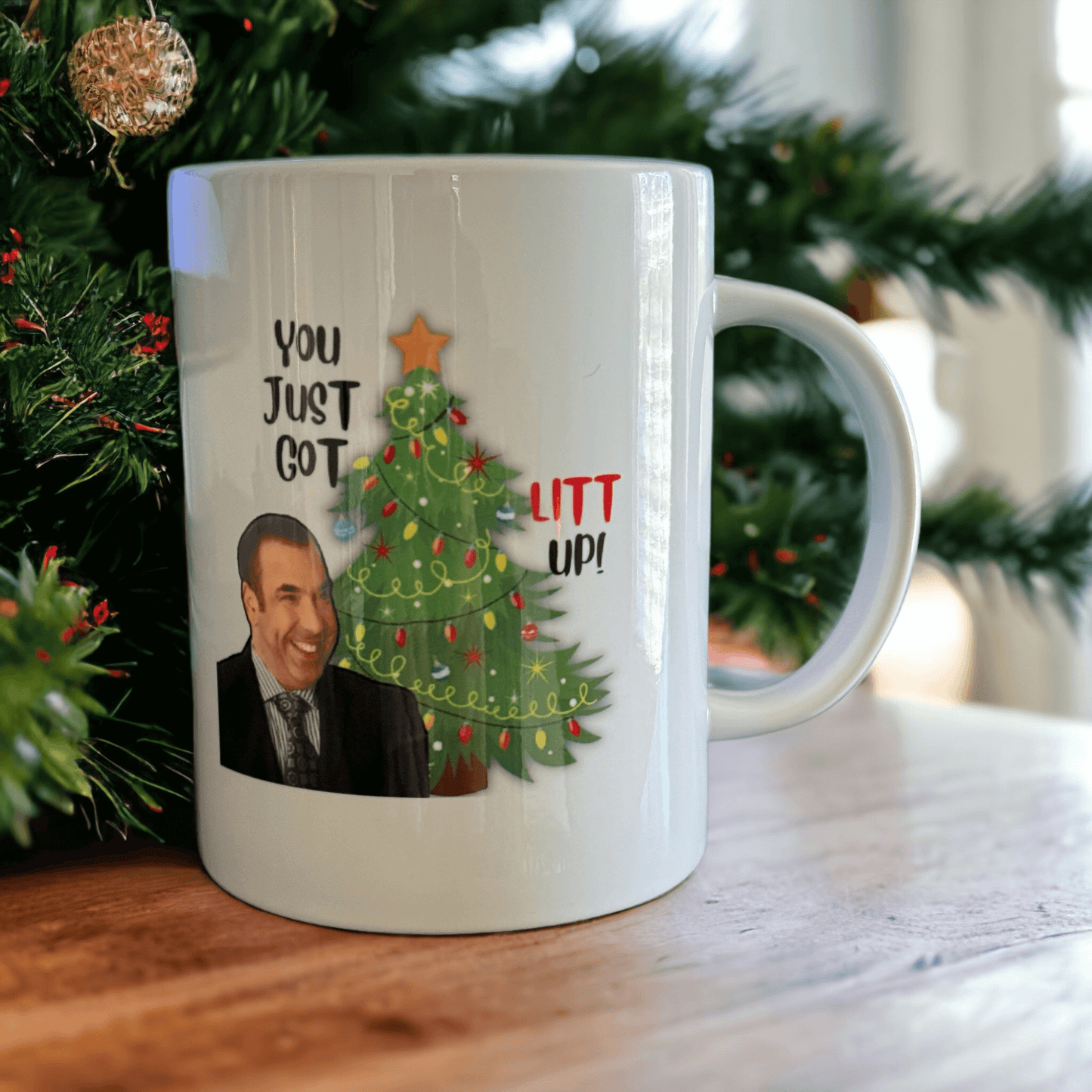 You Just Got Litt Up! Coffee Mug - Bold and Humorous Suits Mug
