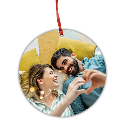 Put Any Photo On A Christmas Ornament - Personalized Christmas Ornament - Custom Ornament - Holiday Ornament - Family Photo - Couple Ornament