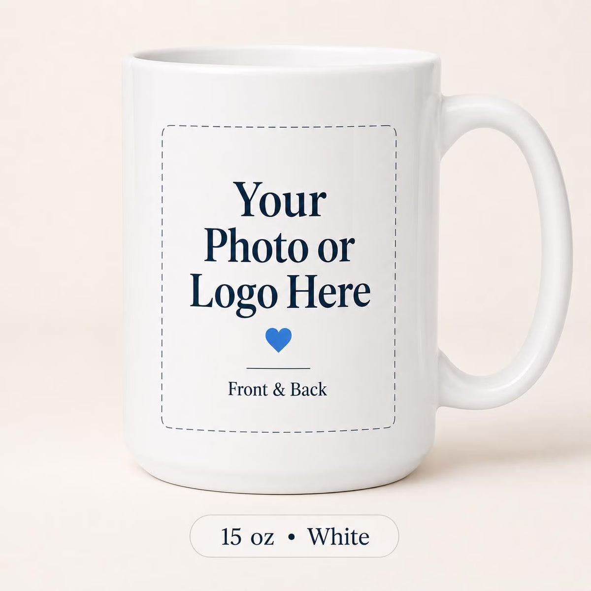 Custom Photo Coffee Mug Gift For Him Her Couples Office Mugs, Company Coffee Cups, Business Mugs