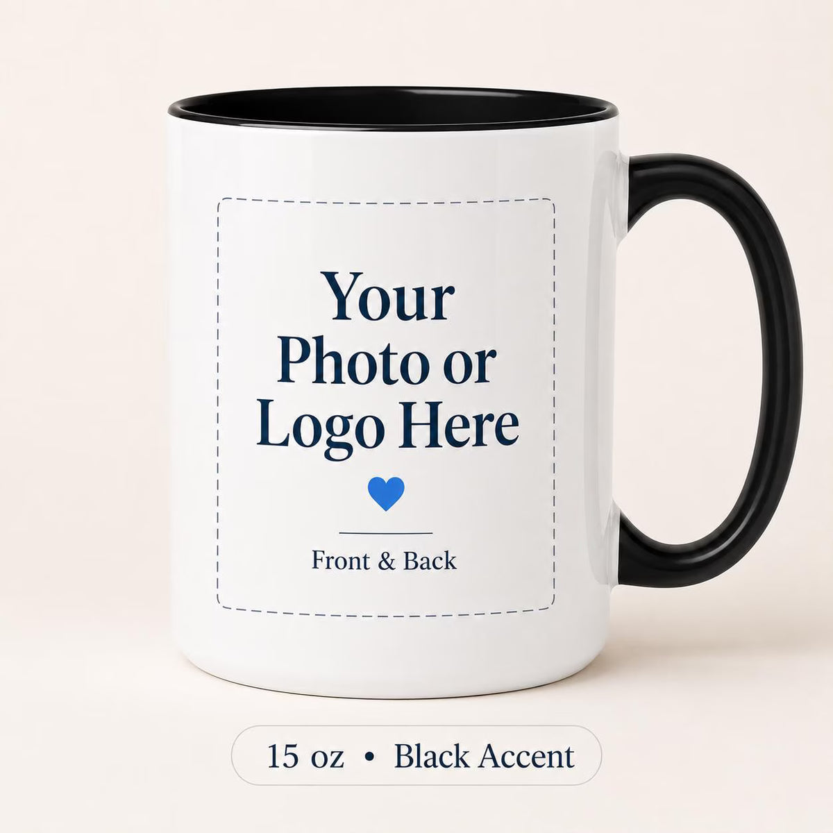 Custom Photo Coffee Mug Gift For Him Her Couples Office Mugs, Company Coffee Cups, Business Mugs
