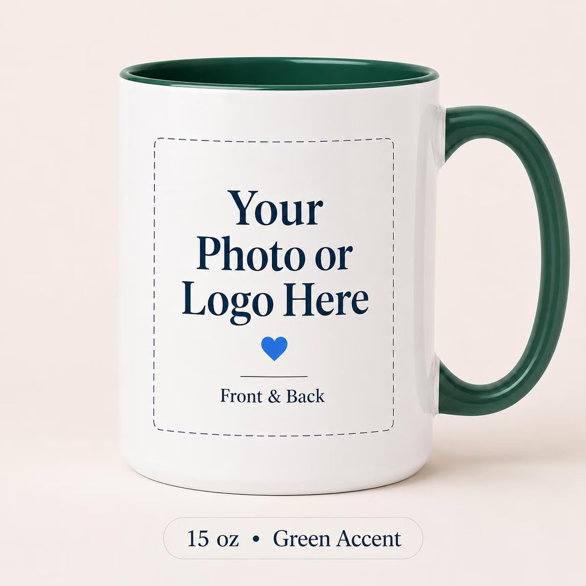 Custom Photo Coffee Mug Gift For Him Her Couples Office Mugs, Company Coffee Cups, Business Mugs