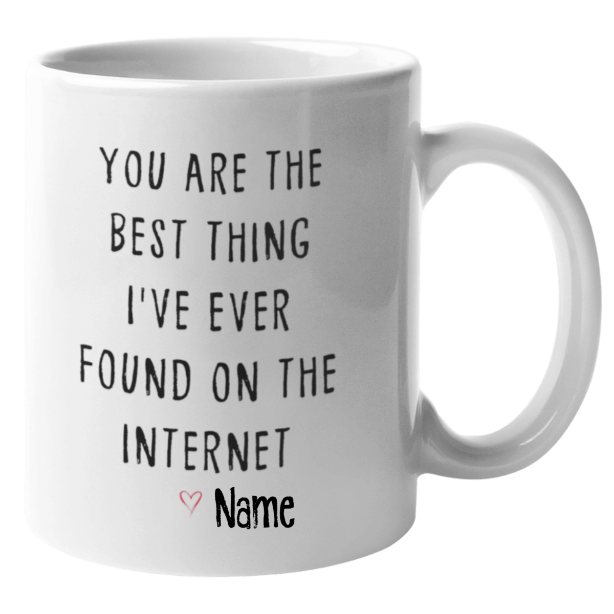 Personalized You Are the Best Thing I Ever Found On The Internet Coffee Mug