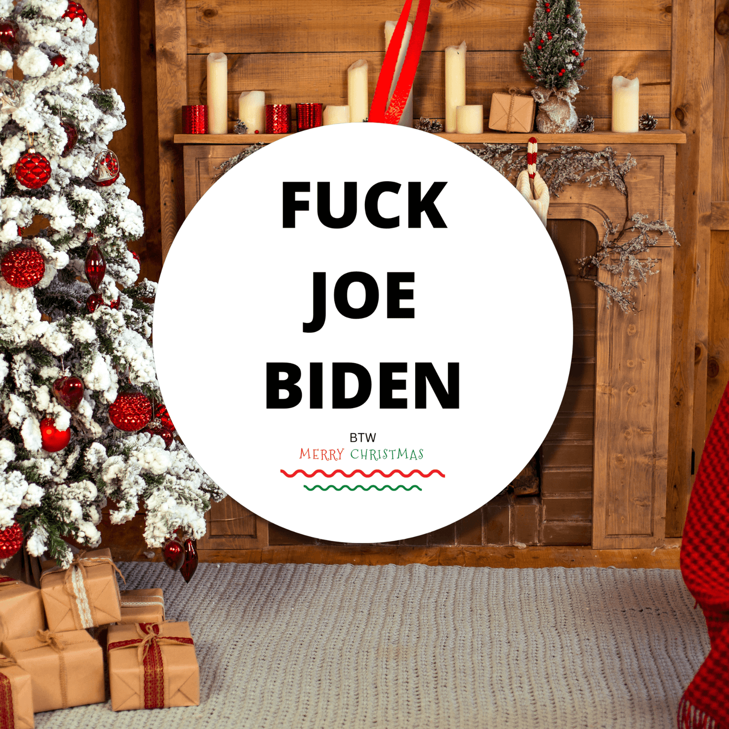 Fuck Joe Biden Christmas Ornament FJB 7