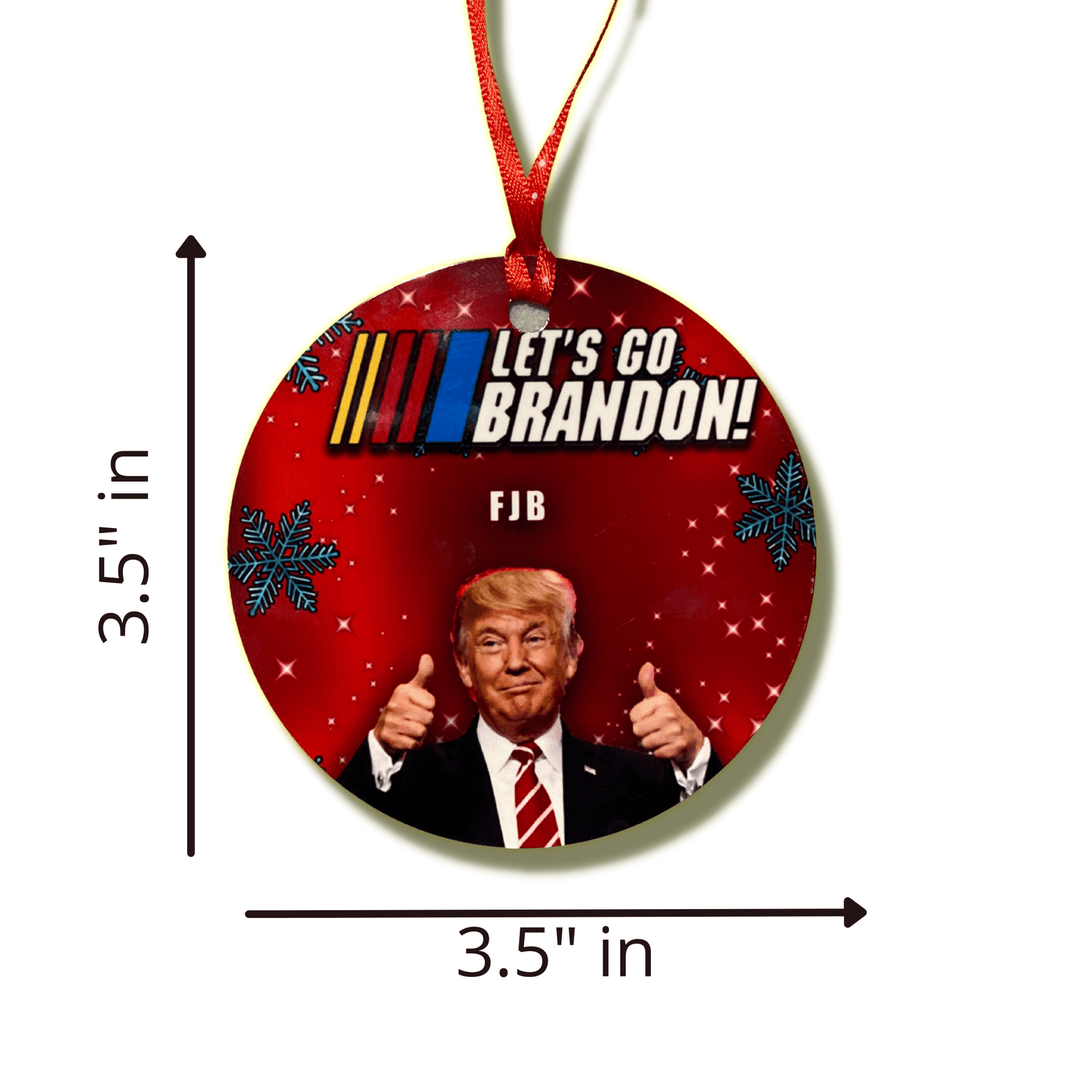 Lets Go Brandon Christmas Ornament 6
