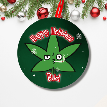Funny Pothead Christmas Holiday Ornament For Weed Smokers 7
