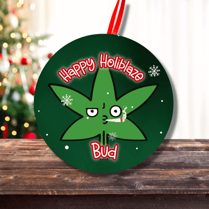 Funny Pothead Christmas Holiday Ornament For Weed Smokers 9