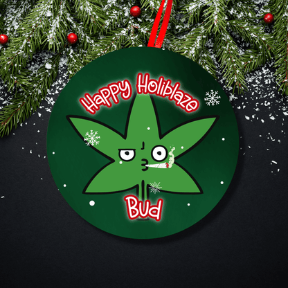 Funny Pothead Christmas Holiday Ornament For Weed Smokers 8