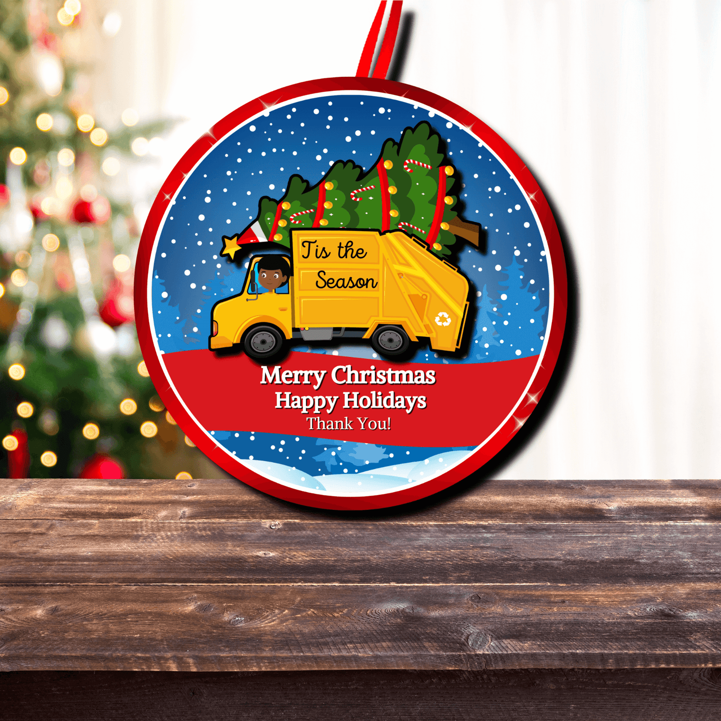 Christmas Holiday Ornament Gift For Sanitation worker, Garbage man, Sanitation department 10