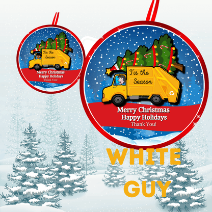 Christmas Holiday Ornament Gift For Sanitation worker, Garbage man, Sanitation department 6