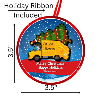 Christmas Holiday Ornament Gift For Sanitation worker, Garbage man, Sanitation department 4