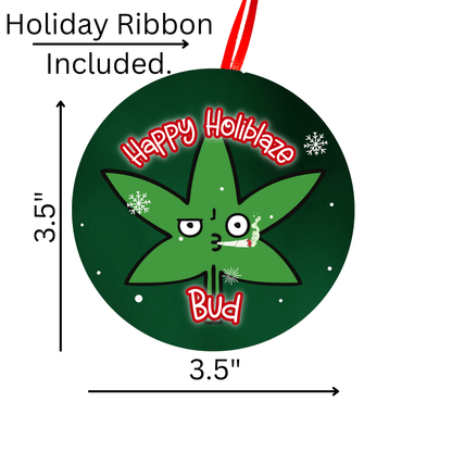 Funny Pothead Christmas Holiday Ornament For Weed Smokers 5