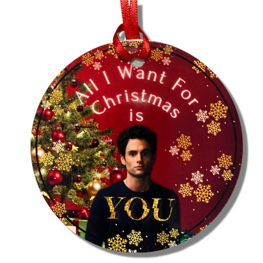 YOU Joe Goldberg Christmas Ornament All I Want Is You
