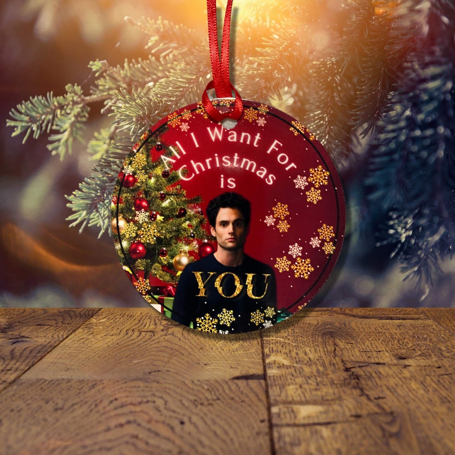 YOU Joe Goldberg Christmas Ornament All I Want Is You 1